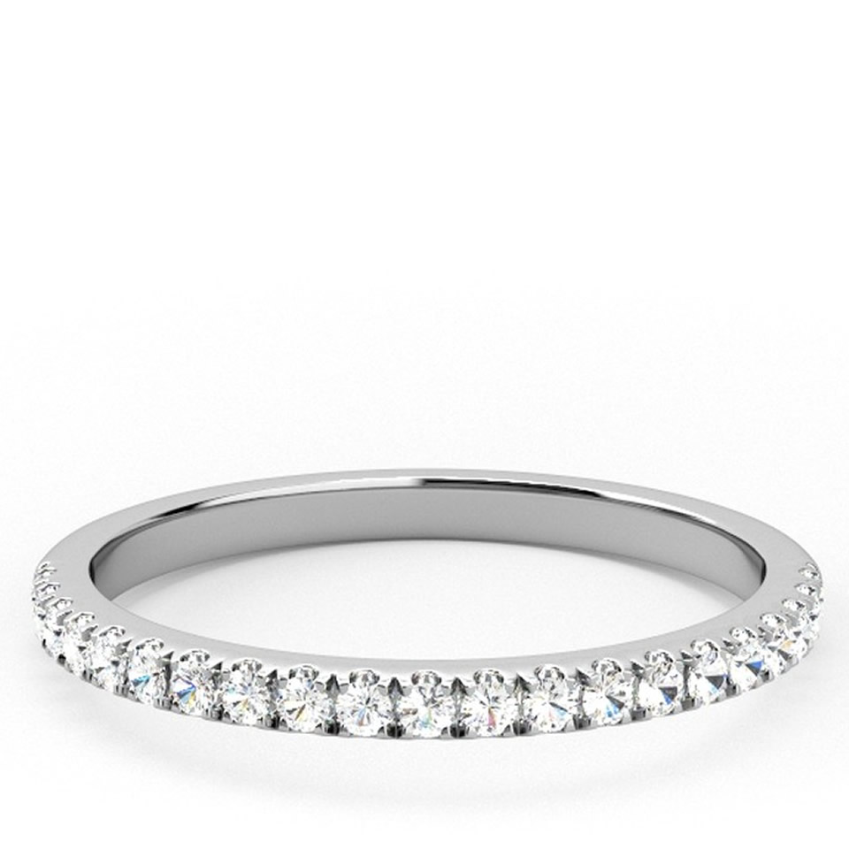 Shop 2.3mm Claw Set Diamond Wedding Band from Samara James