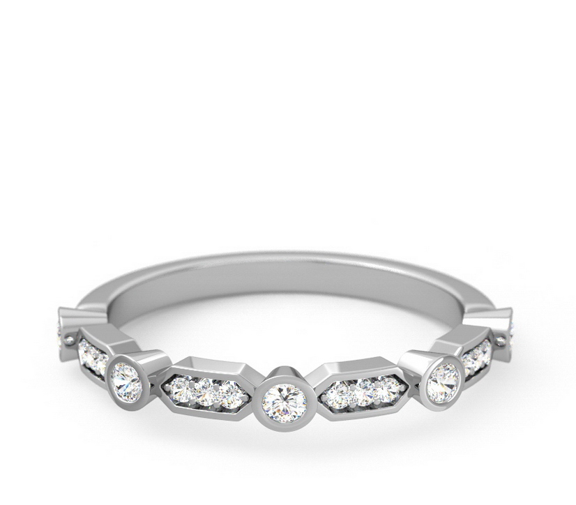 Shaped Diamond Band