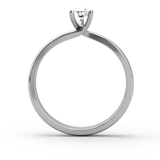 Engagement Ring : charming twist solitaire pear shape: Samara James